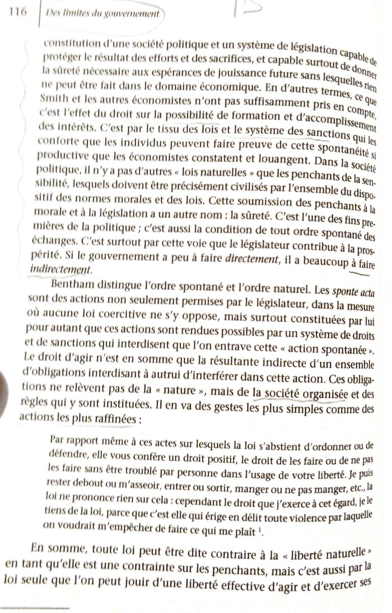 Le néolibéralisme ne laisse pas le marché à lui-même sans régulation, il n'est pas "l'état naturel des choses" (Smith), au contraire, il faut construire sa spontanéité (Bentham) pour créer le sujet néolibéral, afin de l'influencer vis des mécanismes sans intervention 4/12