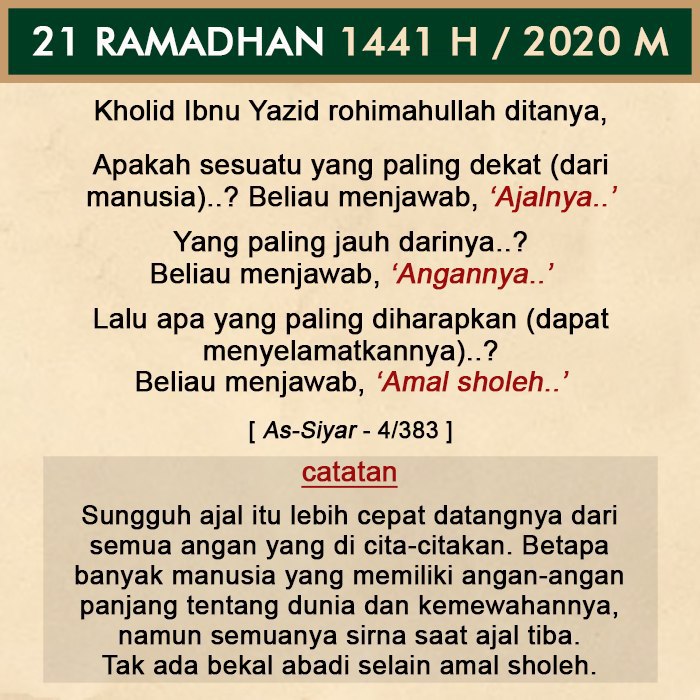 bbg_alilmu's tweet photo. 21 Ramadhan..
.
terus perbanyak istighfar dan amal ibadah lainnya..
.
#Ramadhan #dirumahaja #laylatulqadr #babakfinal https://t.co/zHyDW4tI0f