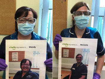 ShropCommHealth's tweet photo. The smiling faces behind the masks... have a look at how our lovely Health Visitors are helping to make clinics in a #COVID19 world a little more friendly for parents, babies and infants #TeamShropcom 👇
https://t.co/lh20yrOZyi https://t.co/33G3xmRZDF