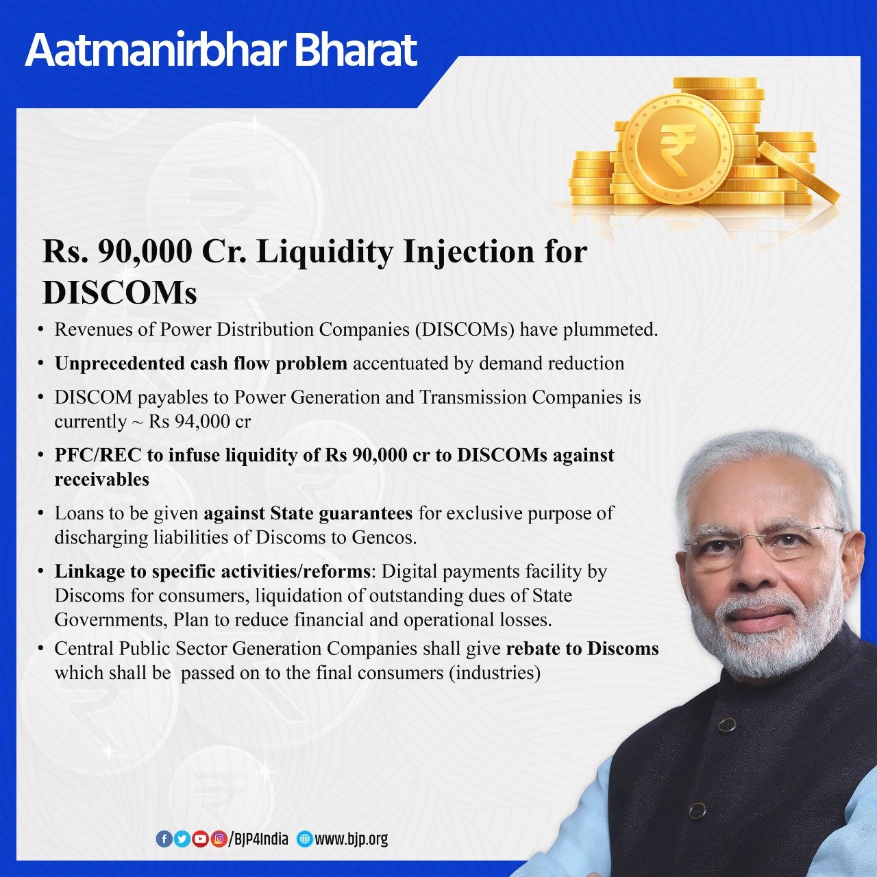 ANI on Twitter "RS 90,000 crore liquidity injection for Power