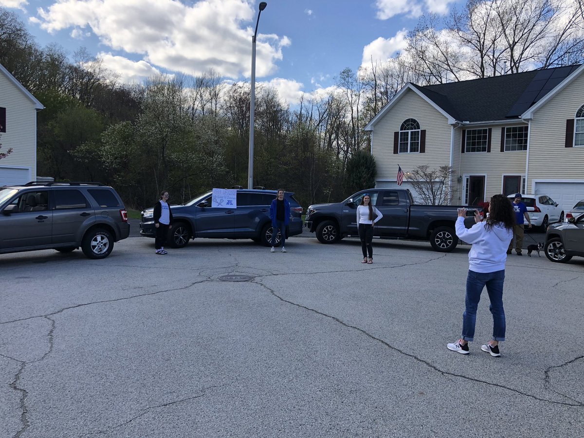 AHSjberg's tweet photo. Last night would have been @AuburnRockets Senior Night for girl’s lacrosse. The team stepped up and recognized our Seniors with a “drive by Senior Night”. #AGVL PROUD #AuburnRocket https://t.co/wUzFhI6gxx