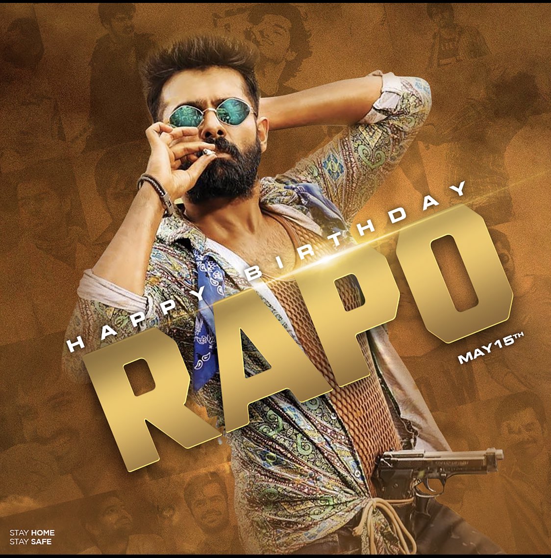AgerwalNidhhi's tweet photo. This is the #RAPOBirthdayCDP for DOUBLE Energetic Star @ramsayz 
Mama, maar munta chod chintha 😎🤙🏼 wishing you the best year ahead ismart buddy 🤗 https://t.co/lYyoTA7SFO
