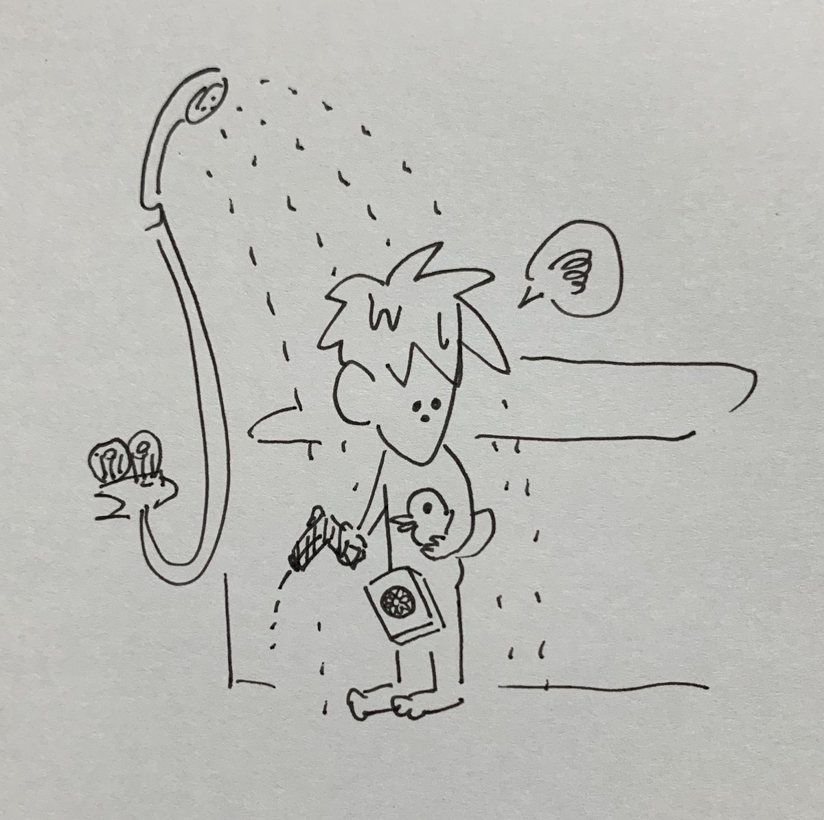 今日はシャワーにした。
機嫌を損ねた。
じゃあふろふろふろ行こうね! 
