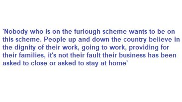 The rhetoric around furloughed workers is so radically different from that around disabled people. Imagine if the chancellor said 'noone wants to be on ESA, it's not their fault businesses won't accommodate their needs or they are too sick to leave their home.'  #Chronicillness