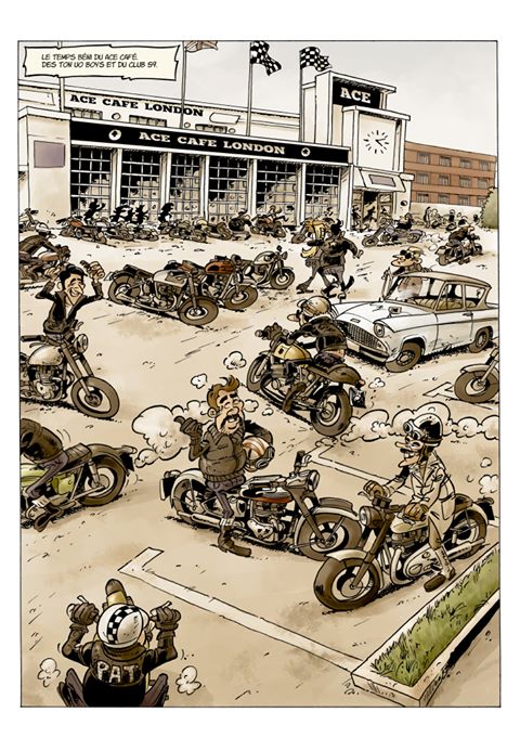 Leathers and bikes,Ton Up boys and 59ers, speed thrills and tea spills, c'est Ace Cafe ♣️

Artwork: Fred Coicault

#AceCafeLondon #AceCafe #TonUp #59Club #CafeRacer