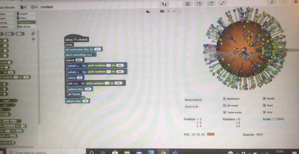 missmpryce's tweet photo. This morning we have created diagrams of โvirusesโ using Beetle Blocks to bring together ideas to raise the profile of STEM in schools to decrease the gender gap! @Activ8Thinking @gabbett_sarah #ehuprimarycomputing #STEMeducation https://t.co/CnuXUPvLc0