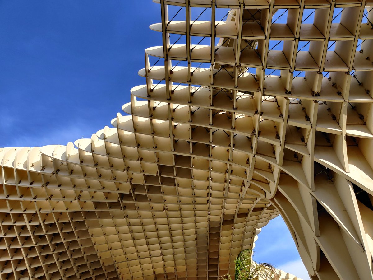 This is another iconic structure in Sevilla. It is known as Las Setas or Metropol Parasol. It is a wooden structure & there is actually a viewing platform up top.