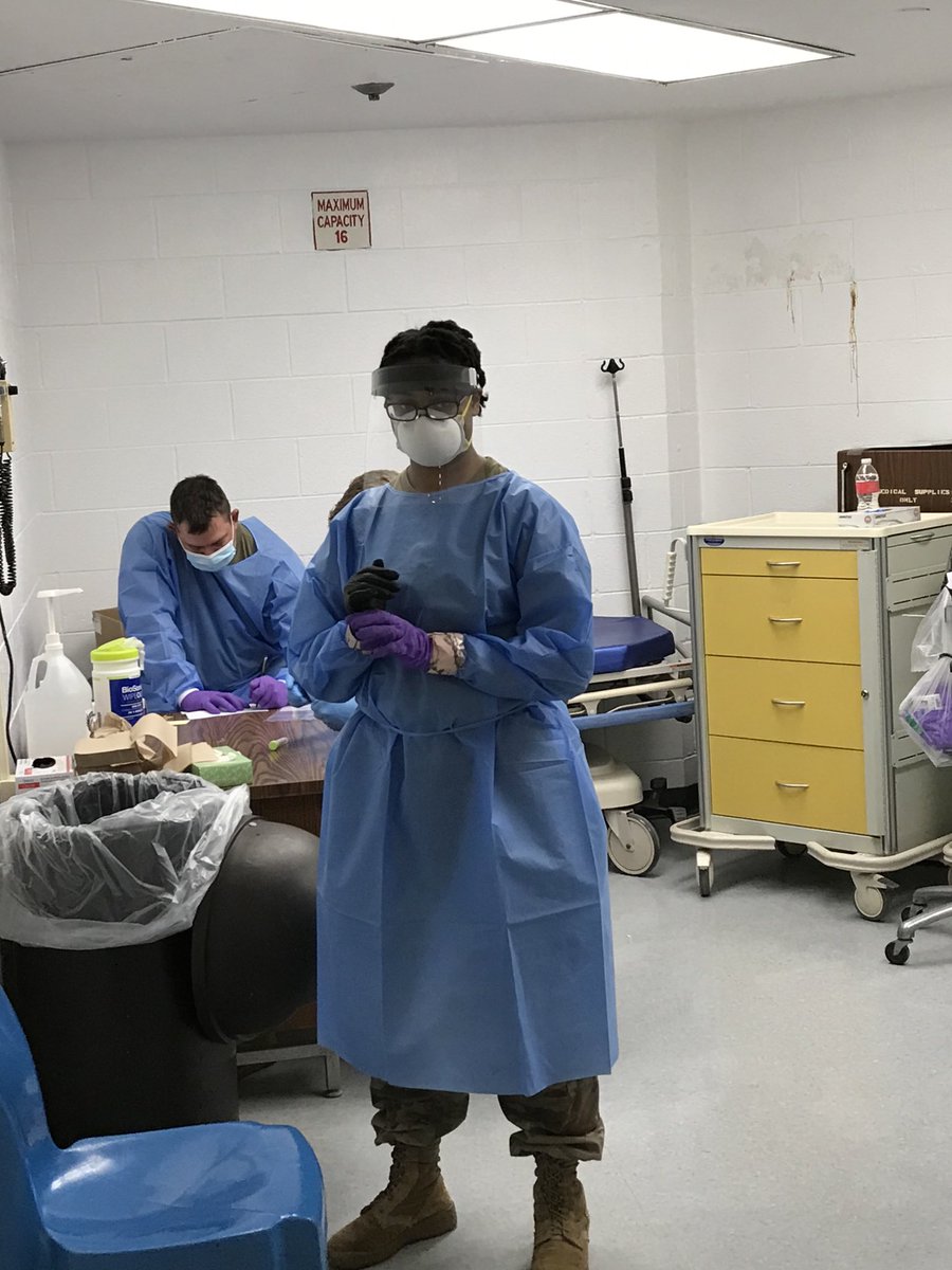SchooleysScott's tweet photo. TCF partnered with the Michigan National Guard to test the population for COVID-19,  it was an honor to serve alongside them to achieve a common goal, in fighting this Crisis together . https://t.co/bv311siVMh