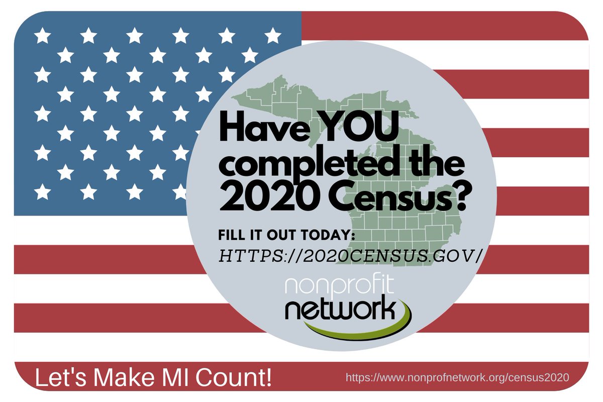 nonprofnetwork's tweet photo. #BeCountedMI2020 #MIVoiceCounts #NonprofitNetwork
https://t.co/Nf6GIZZEYO https://t.co/Wgrb4em7LH
