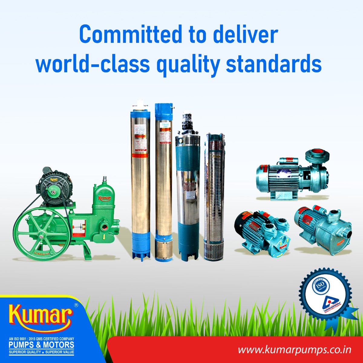 KumarPumps's tweet photo. Choose Kumar Pumps when you think about superior quality. BIS and ISO certified, affordable and most importantly a product for Indian market. #KumarPumps #BISCertified #Motors #NameYouCanTrust https://t.co/H5LbaRoX8E