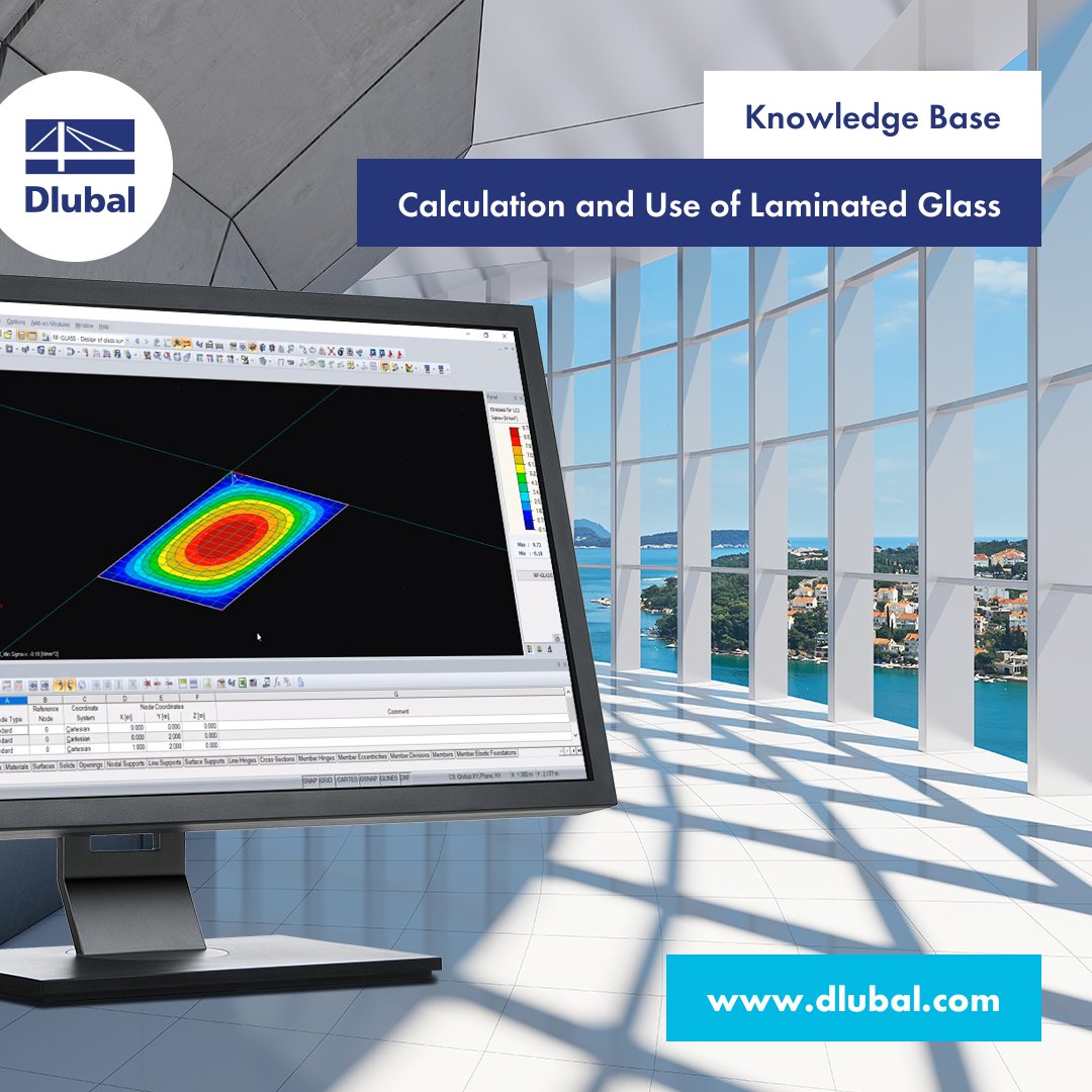 dlubal_en's tweet image. Technical Article: Calculation and Use of Laminated Glass
dlubal.com/en-US/support-…
#GlassStructures #StressAnalysis #GlassDesign #LaminatedGlass #RFEM #SoftwareForGlassStructures