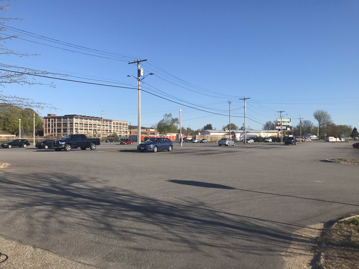 This park and ride lot in Concord is normally about threequarters full