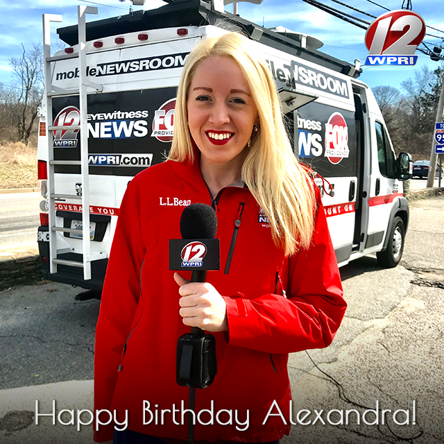 wpri12's tweet photo. Wishing @AlexandraLeslie a very happy birthday today! Help us wish Alexandra a happy birthday by following her page! 🎂 #wpri12 #wpribirthday #happybirthday https://t.co/nffLsl8o3X