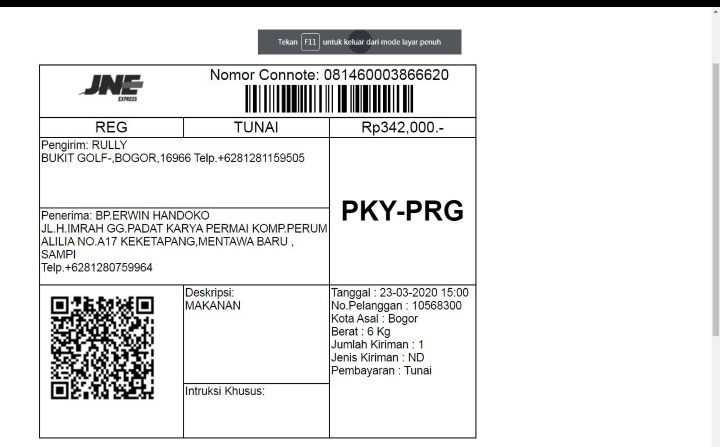RMaggua's tweet photo. @JNE_ID sudah 1 bulan lebih pengajuan claim saya tidak ditindak lanjuti oleh pihak jne. Saya pedagang online kecil. Uang 342ribu sangat berarti buat saya. Mohon menjadi perhatian pihak jne https://t.co/PMfEOZfNSS