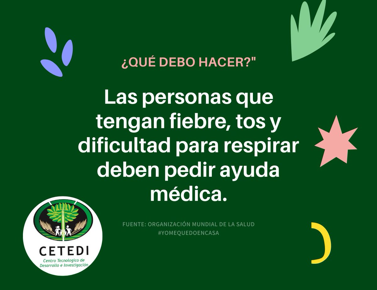 CetediRse's tweet photo. En caso de tener síntomas de COVID, no dudes en comunicarte con las autoridades sanitarias!
#RSE #CuarentenaPy #QuedateEnCasa https://t.co/69fMYa4zGN