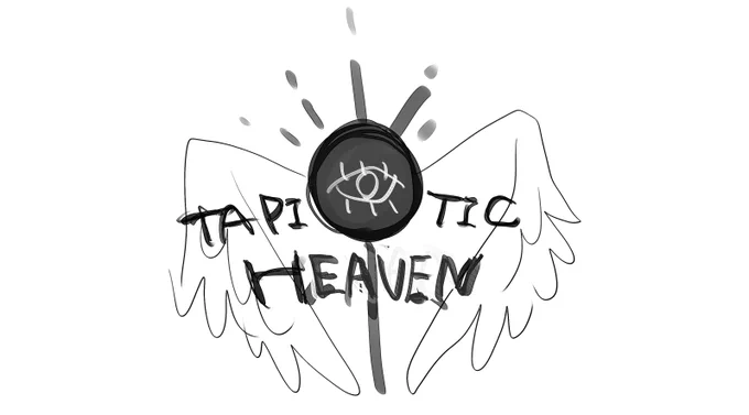 ようやく創作TCGのタイトルが決まりました!その名も「TAPIOTIC HEAVEN」(タピオティック ヘブン)!今後創作TCGにはこのタグをつけまあす!ちなみにタイトルロゴのイメージラフ#TAPIOTIC_HEAVEN#創作TCG 