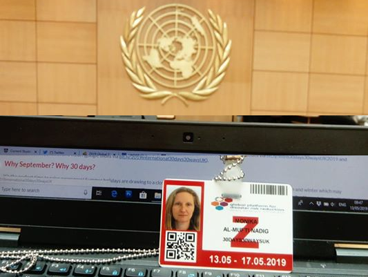 MonikaAlMufti's tweet photo. One year ago today I was fortunate to attend @UNDRR global platform on behalf @30Days30WaysUK. This year is more important than ever for empowering personal and community preparedness across all hazards. Hoping for wide support &amp; collaboration #30days30waysUK. More coming soon! https://t.co/7SLOf03AJT