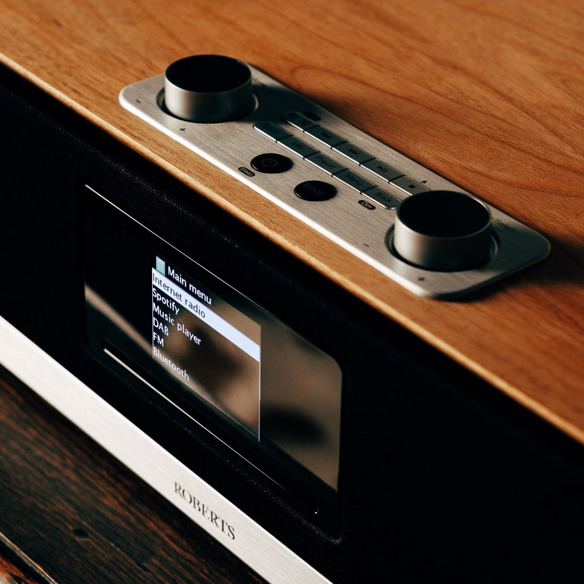 RobertsRadioUK's tweet photo. "Hey Alexa, how good does this acoustically-tuned wooden cabinet look?" With voice command and Bluetooth connectivity, the Stream 67 is smart and good looking. #Stream67 #RobertsRadio #Roberts #Radio #Interiors #Design https://t.co/kPenhLWVPG