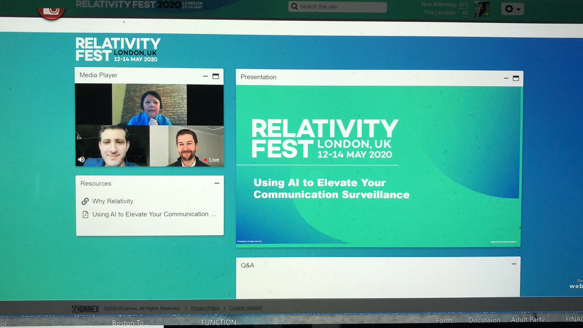 #RelativityFestLondon #RelativityTrace kicking off the surveillance track with Using #AI to Elevare Your Communication Surveillance.