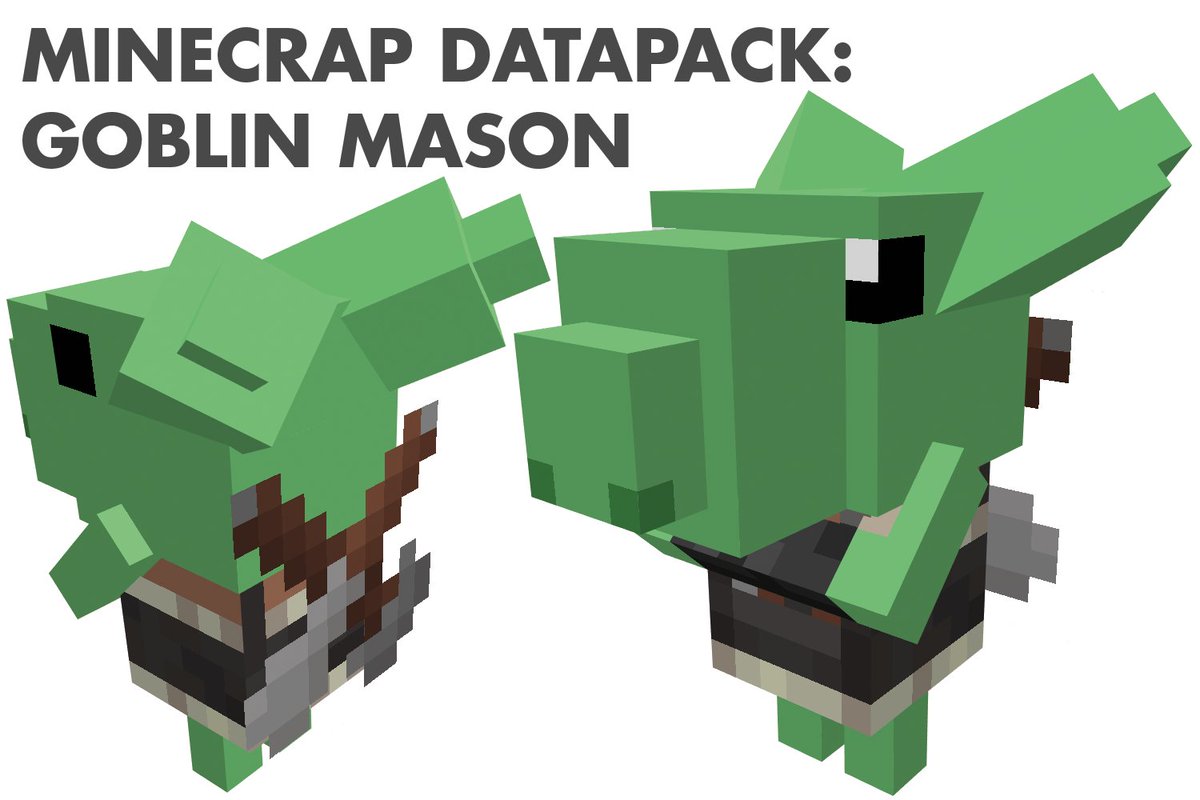 AightCrunsh's tweet photo. Goblin Masons are a stubborn lot, but like water on stone they can be persuade with alot of persistenz @JoCat105 #Goblin #MineCrap #Minecraft #mason https://t.co/0eNA62Uh2X
