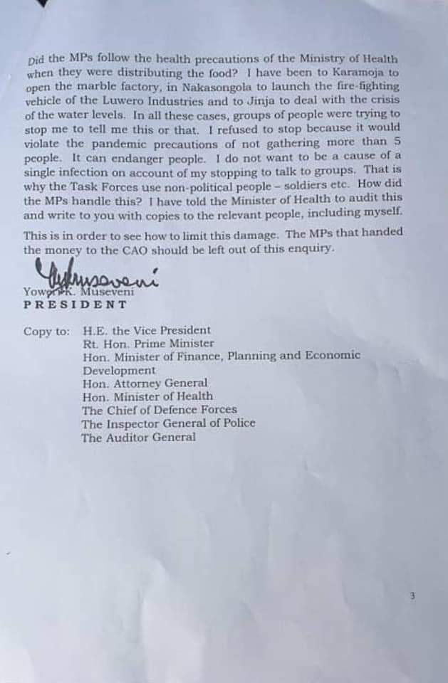 equalitynow_ug's tweet photo. They self-allocatted themselves Shs10bn, now president M7 directs AG to audit MPs
"My decision,therefore is by copy of this letter, I am requesting auditor general to audit this aspect where MPs became [pushasing] officers of state&amp;see whether their efforts were legal" #block10bn https://t.co/tKHf3JxIXg