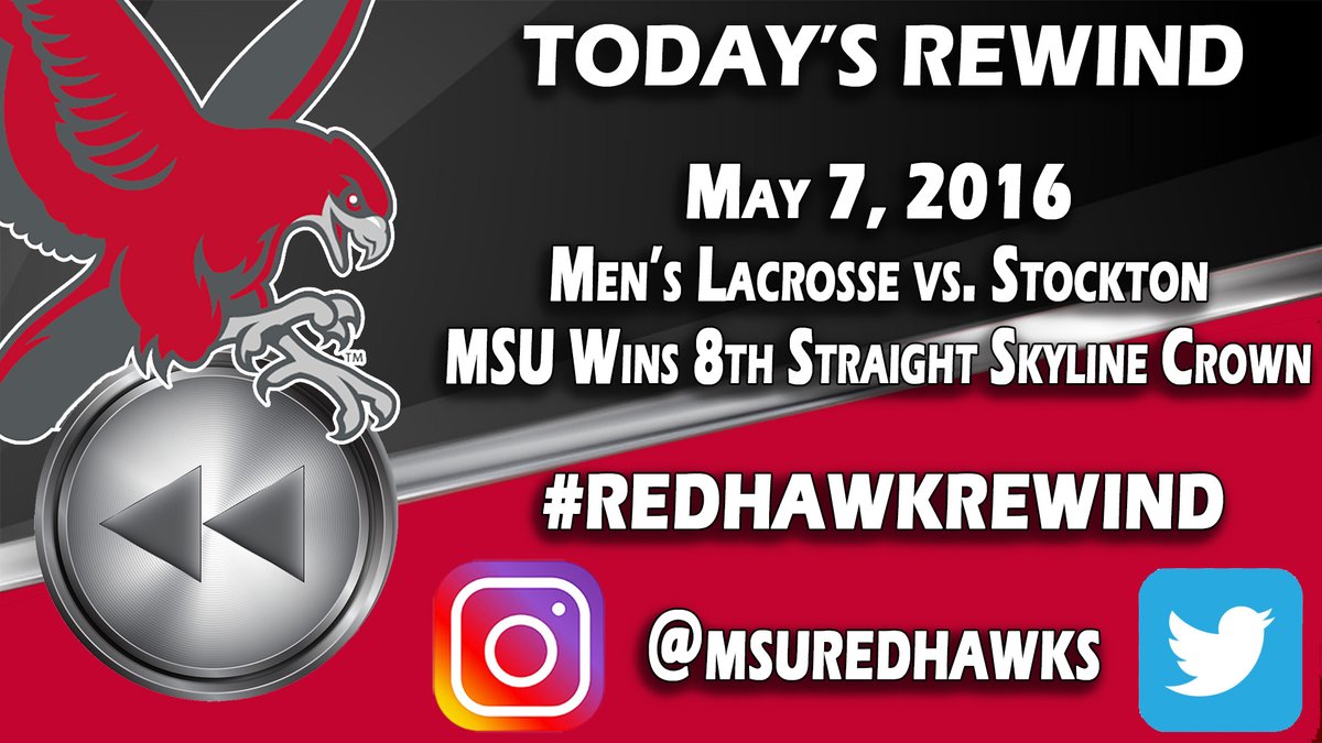 msuredhawks's tweet photo. It's back to 2016 for today's #RedHawkRewind. @MontclairStLax captures its 8th straight @SkylineConfD3 title knocking off Stockton, 13-6. .@montclairstateu @NCAADIII @NCAA @d3Playbook #redhawk4life #whyd3

Game Link: https://t.co/fBgKYpJE73
Games List: https://t.co/MHpMgArOGJ https://t.co/sdWOce8zYe