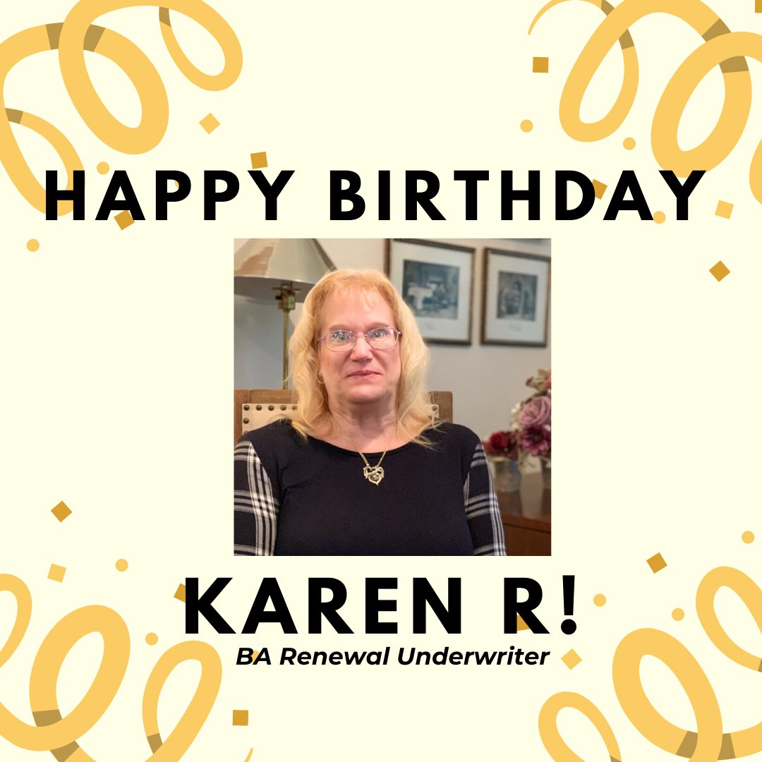GMIINSURANCE's tweet photo. Happy Birthday Karen R!!! ๐๐๐๐๐ ๐๐ฐ #HappyBirthday #birthdaywishes #businesauto #renewalunderwriter #underwriter #gmiinsurance #insurance #agents https://t.co/yNizQaDFPT