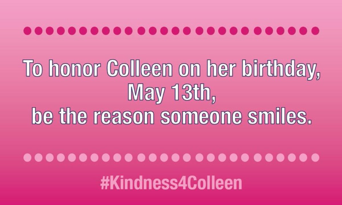 Kindness for Colleen tweet media
