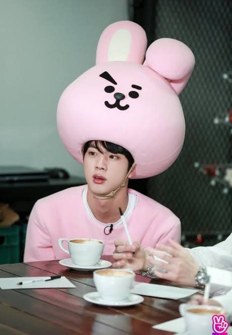 A thread of Jin being pretty in pink  because it’s needed.  #방탄진  #방탄소년단진  #JIN  #석진  #BTS  