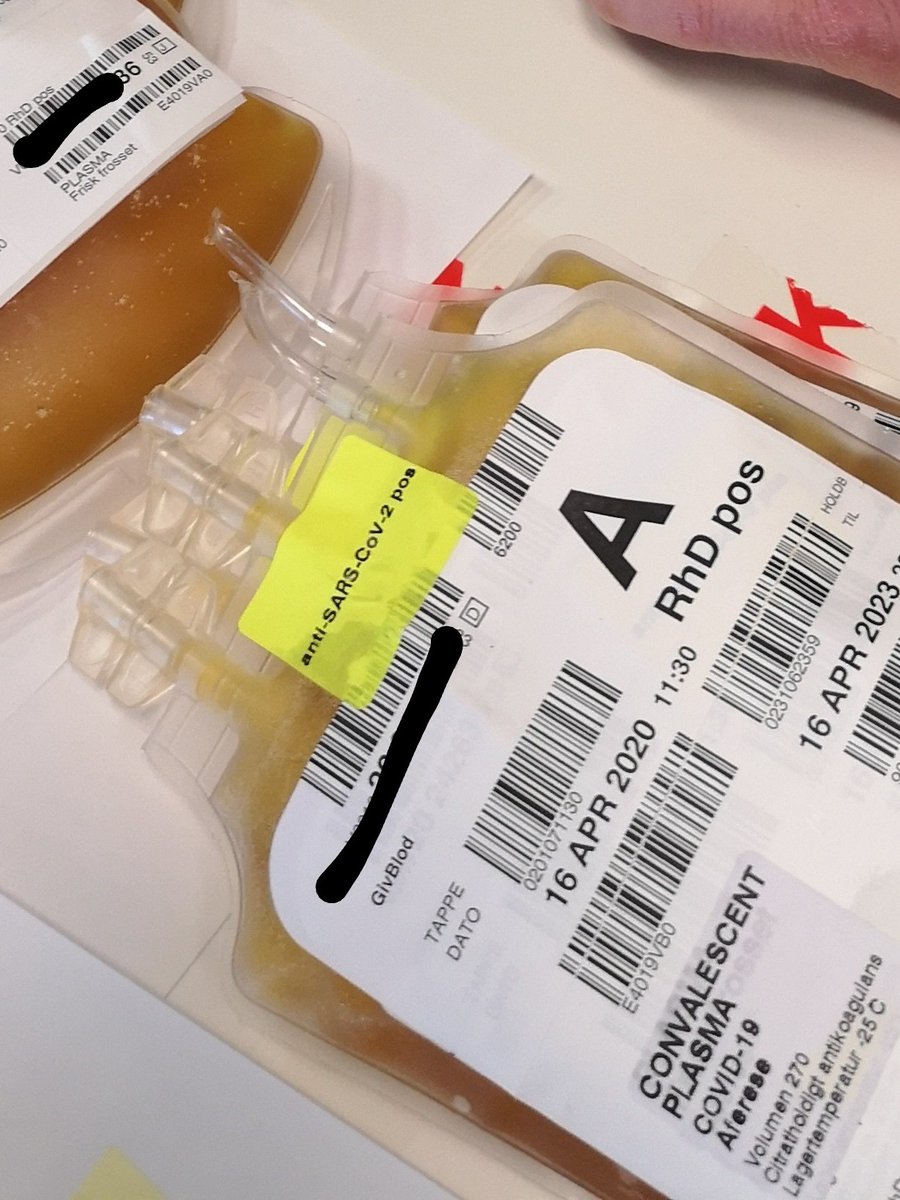 Mikkel GB (@mgybel) on Twitter photo <a href="/Rigshospitalet/">Rigshospitalet</a> - Releasing #convalescentplasma for the first two treatments of #covid19 patients in Denmark. Thank you to the dedicated blood donors #bloddonor #COVID19dk <a href="/GivBlod/">GivBlod</a> <a href="/henrik_ullum/">Henrik Ullum</a> <a href="/RegionH/">Region Hovedstaden</a> <a href="/Rigshospitalet/">Rigshospitalet</a> - Releasing #convalescentplasma for the first two treatments of #covid19 patients in Denmark. Thank you to the dedicated blood donors #bloddonor #COVID19dk <a href="/GivBlod/">GivBlod</a> <a href="/henrik_ullum/">Henrik Ullum</a> <a href="/RegionH/">Region Hovedstaden</a>
