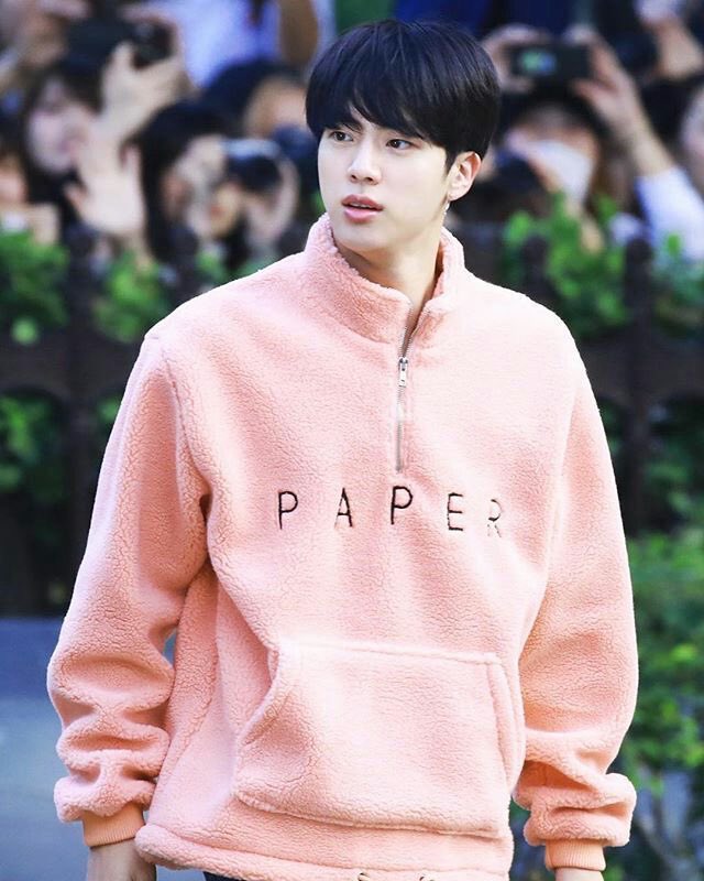 A thread of Jin being pretty in pink  because it’s needed.  #방탄진  #방탄소년단진  #JIN  #석진  #BTS  