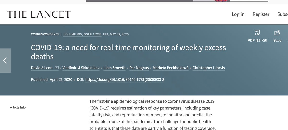 publishapaper's tweet photo. #Lancet article on how to monitor the true burden of #COVID19 in #publichealth terms. #excessdeaths

https://t.co/T1GH3km21O https://t.co/5NaAMXF9cA