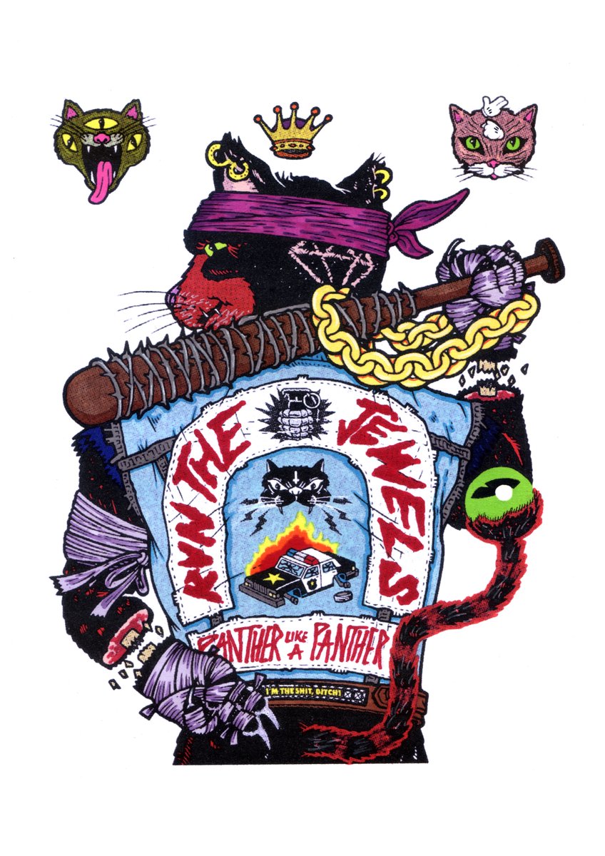 Some RTJ colouring fun.  Get yourselves involved at runthejewels.com
#ArtTheJewels #runthejewels #ArtOfTheDay #pantherlikeapanther #killyourmasters