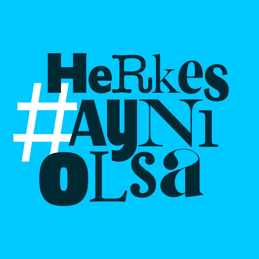 Hepimiz farklılıklarımızla varız. Farklı şeyler düşünüyoruz, farklı şeyler hissediyoruz. Engelilik de bu çeşitliliğimizin bir parçası. #HerkesAynıOlsa birbirimizden öğrenemeyiz, çeşitliliğimizden beslenemeyiz. Siz de #HerkesAynıOlsa hareketine katılın.
