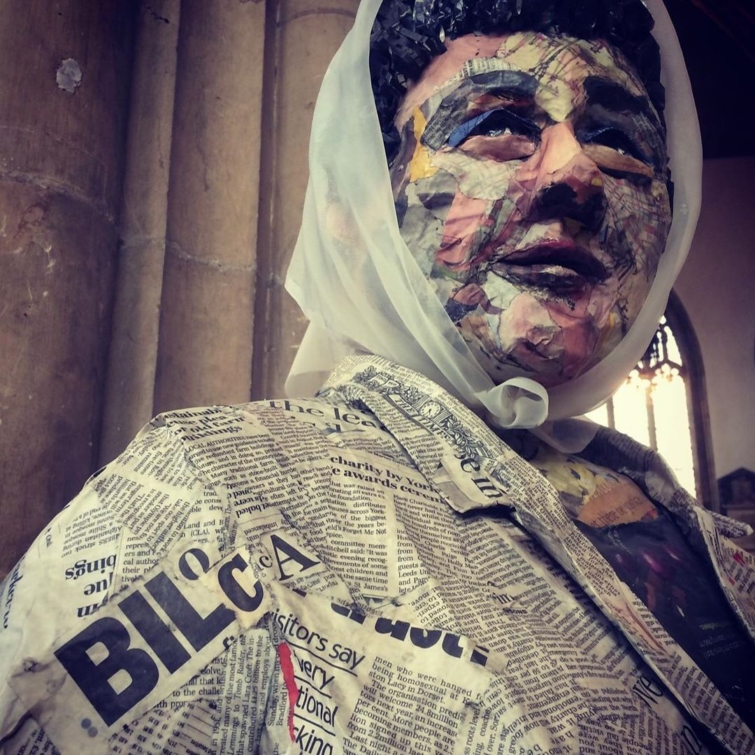 ertheatre's tweet photo. ART@ERT Gail Hurst
Life size paper sculpture of #LilBilocca
In support of #ValHolmes play #Lil
Exhibited
@HullMinster
and currently at #HullFishingHeritageCentre
My latest sculpture 'Michelangelo' won 1st prize in the #HullMinsterArtCompetition
@gail_e_hurst mb:07709749736 https://t.co/qRvqgFTgGV