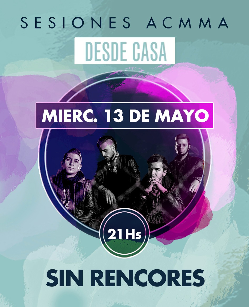 #SesionesACMMA #DesdeCasa
🎬 Hoy, <a href="/SinRencoresOk/">Sin Rencores ®</a> . A partir de las 21 Hs en todas nuestras redes.
La Música, siempre para acompañar. #TodosSomosMusica

<a href="/FedeBarbolla/">Federico Barbolla</a> 
ACMMA - Poniendo en Valor a la Música Argentina