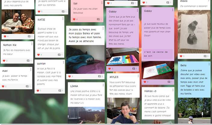 Grade 6 students voicing their opinions in French on Distance Learning! ⁦@DurhamDSB⁩