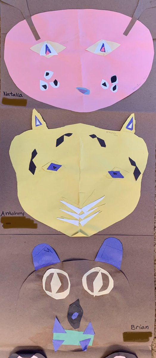 WhitehallART's tweet photo. 3rd grade Native American Totem Pole  Animals. @WhitehallNASD #nasdproud https://t.co/RT5JvjaAKv