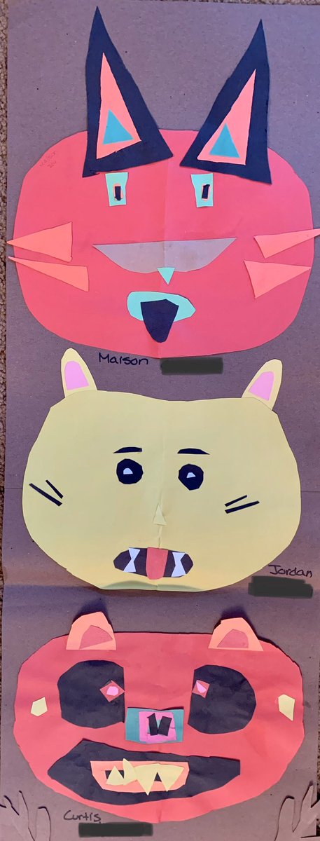 WhitehallART's tweet photo. 3rd grade Native American Totem Pole  Animals. @WhitehallNASD #nasdproud https://t.co/RT5JvjaAKv