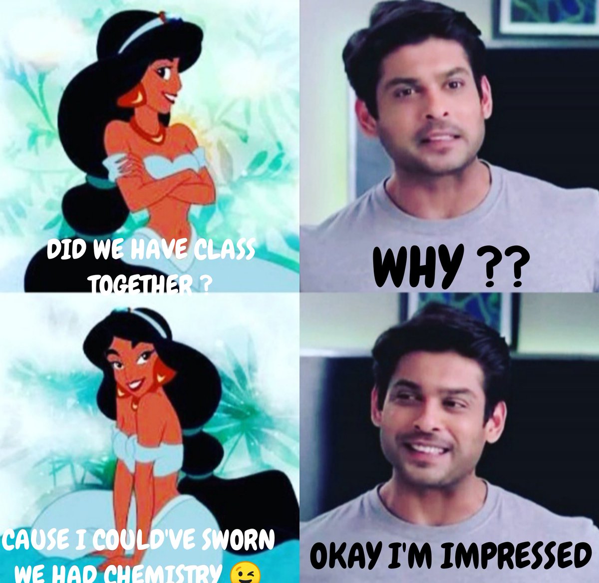 Yeah !  #SidharthShukla I'm sure we would have a Chemistry 