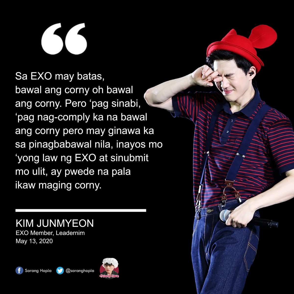 saranghopia's tweet photo. LAW OF EXO 🐱🐰🐑🐶🐊🐯🐧🐻🐣
Ano nga ba ang bawal sa EXO? 😂
#EXO #WeAreOne #Xiumin #Suho #Lay #Baekhyun #Chen #Chanyeol #Kyungsoo #Kai #Sehun #kpop #bawallumabas #bawalpasaway
a thread; https://t.co/yO5SspxXGE