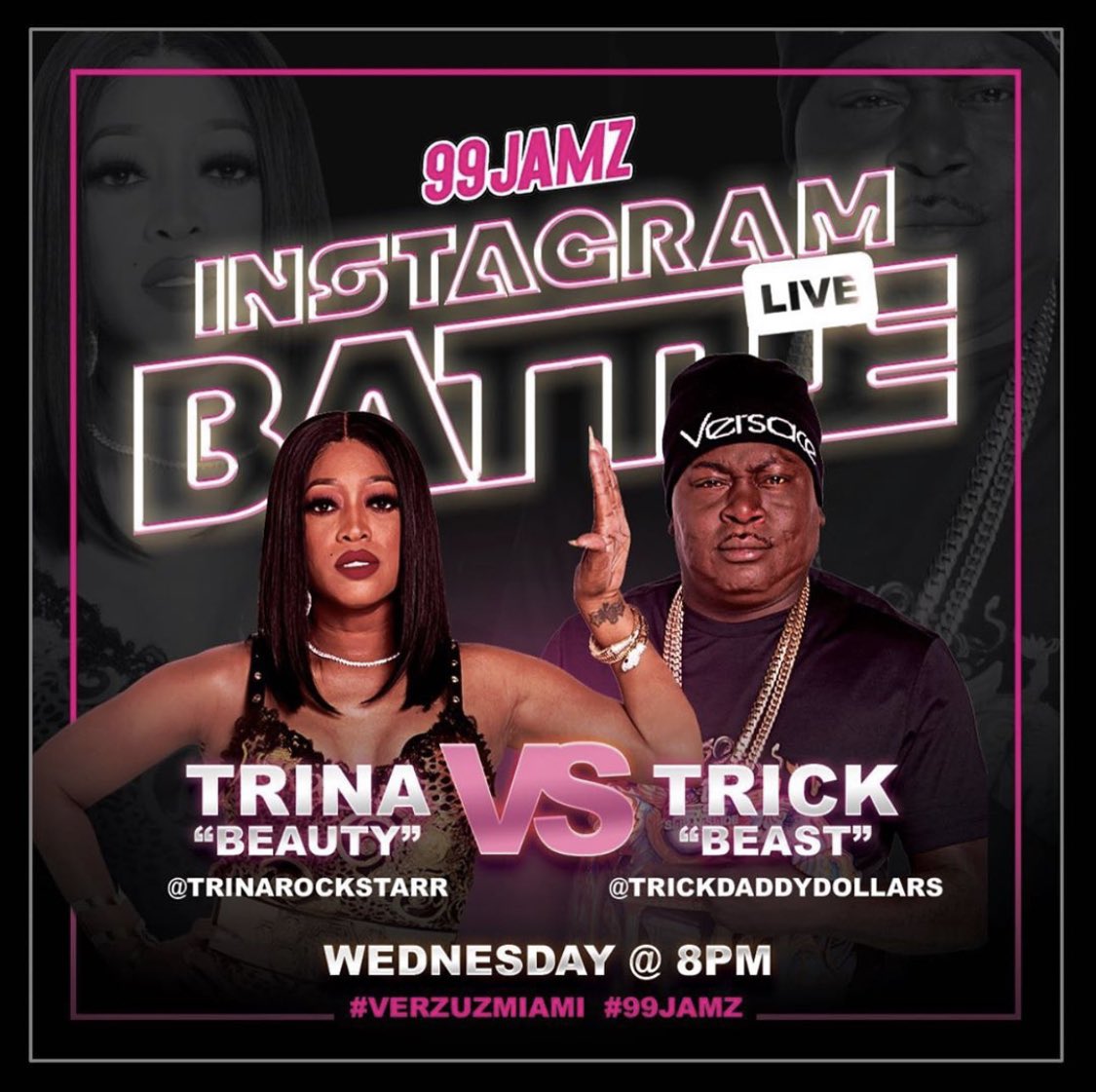 TRINArockstarr's tweet photo. Doin it for Florida Tonight 8pm lol @305MAYOR @99JAMZ #BeautyAndTheBeast 🤣🤣 #TuneIn https://t.co/HBAt5q1CTO