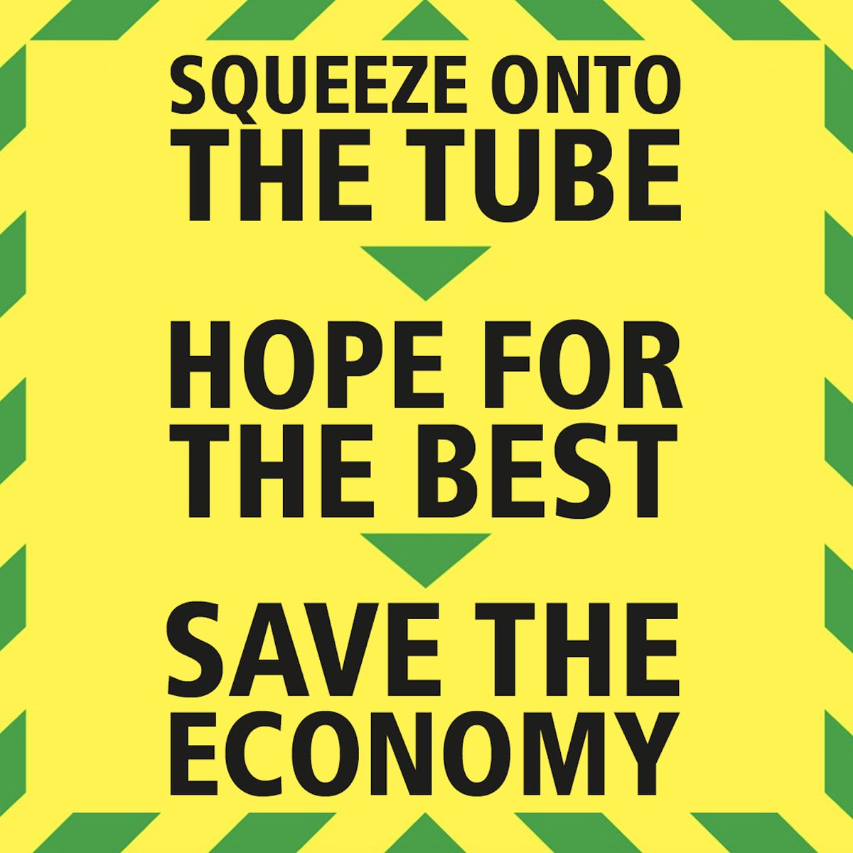 haveigotnews's tweet image. As worrying pictures from London suggest life has returned to normal just days after lockdown announcement, govt updates slogan: