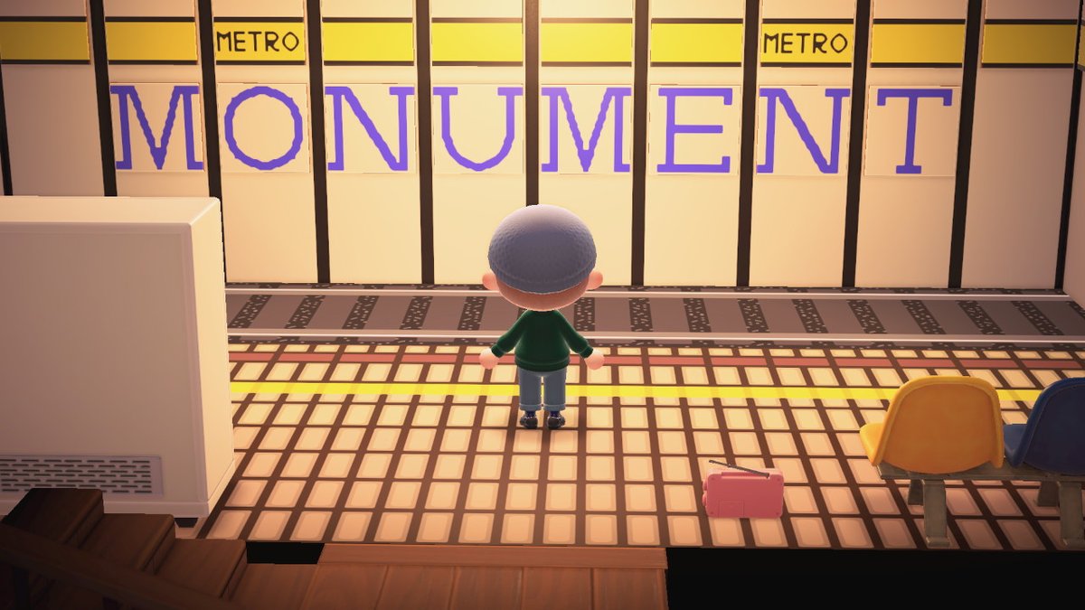euanlynn's tweet image. I've been missing @my_metro so much during lockdown, I recreated Monument in Animal Crossing! #metro #AnimalCrossing #ACNH #NintendoSwitch