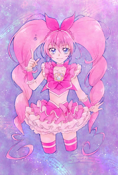 昨日のワンドロのメロディがあまりにもちゃんと描いてなさすぎたのでまた描いた 