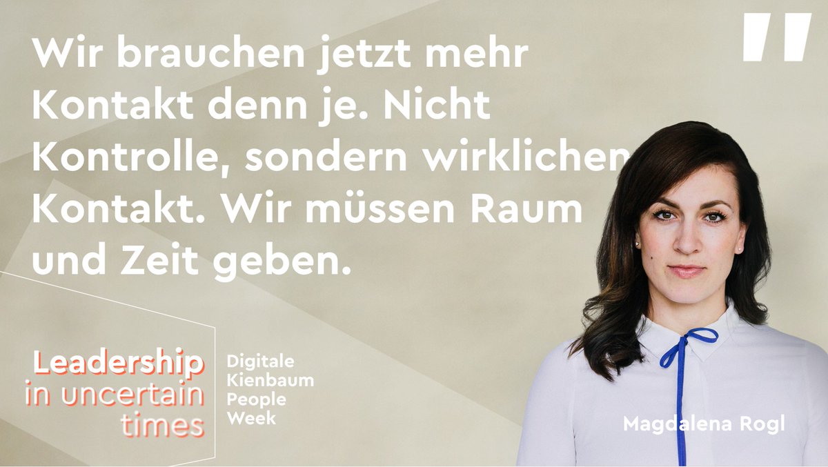 KienbaumConsult's tweet photo. In der Zeit der fehlenden physischen Nähe ist es umso wichtiger, dass wir uns bewusst aufeinander einlassen, einander zuhören und Aufmerksamkeit schenken.
@LenaRogl auf die Frage von @OhKatharine was ihr besonders innerhalb der #Krise aufgefallen sei.
#Kienbaum #pplweek https://t.co/5zb7CMUGTA