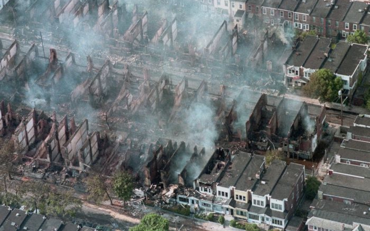 Today marks 35 years since the Philadelphia police dropped a bomb on a West Philly neighborhood, specifically on the house of a Black liberation group called MOVE, killing 11 members, including 5 children, destroying 61 homes and leaving 250 people homeless.