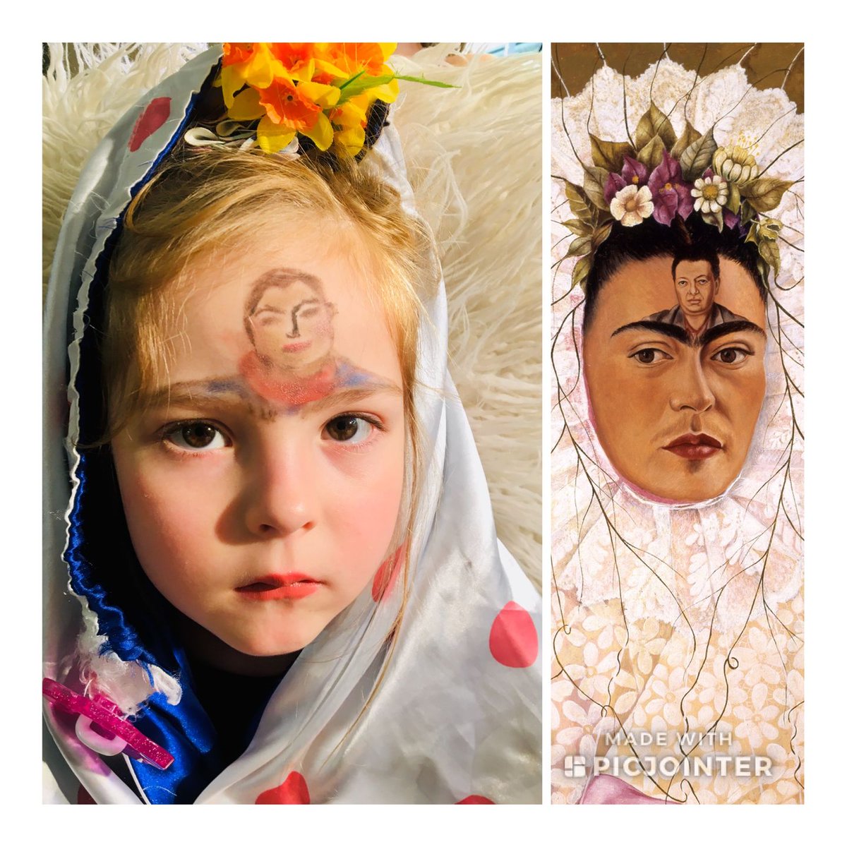 farrington_art's tweet photo. Wow! The first few #gettychallenge recreations have come in! Can't wait to see more!! @GreenESLeaders @lbrscully1 #remotelearningart #artrecreations #elementaryart #greenelementary https://t.co/U0yhnjvdaF