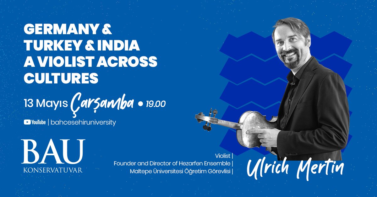 BAU Konservatuvar online etkinlikleri Ulrich Mertin konseri ile hız kesmeden devam ediyor!

Müzik türleri ve kültürleri arasında çağdaş köprüler kuran Ulrich Mertin’in bu özgün paylaşımını kaçırmayın!

Katılmak için: youtube.com/bahcesehiruniv…