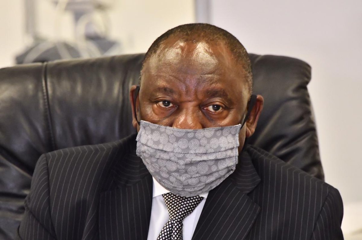 AthiGeleba's tweet photo. PRESIDENT CYRIL RAMAPHOSA TO ADDRESS THE NATION 

President @CyrilRamaphosa will address the nation at 20h30 this evening, Wednesday 13 May 2020, on South Africa’s ongoing measures to manage the spread of the coronavirus through the implementation of a risk adjusted strategy. https://t.co/CLn41pMahS